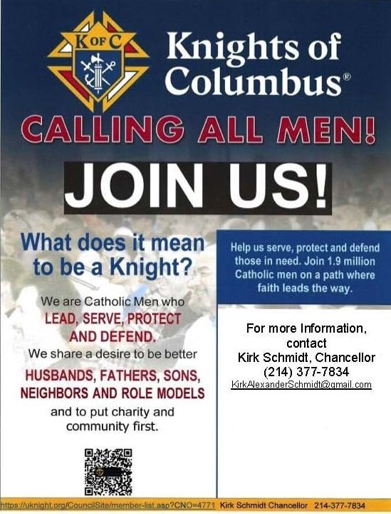 Knights of Columbus Immaculate Conception Catholic Church Denton, TX